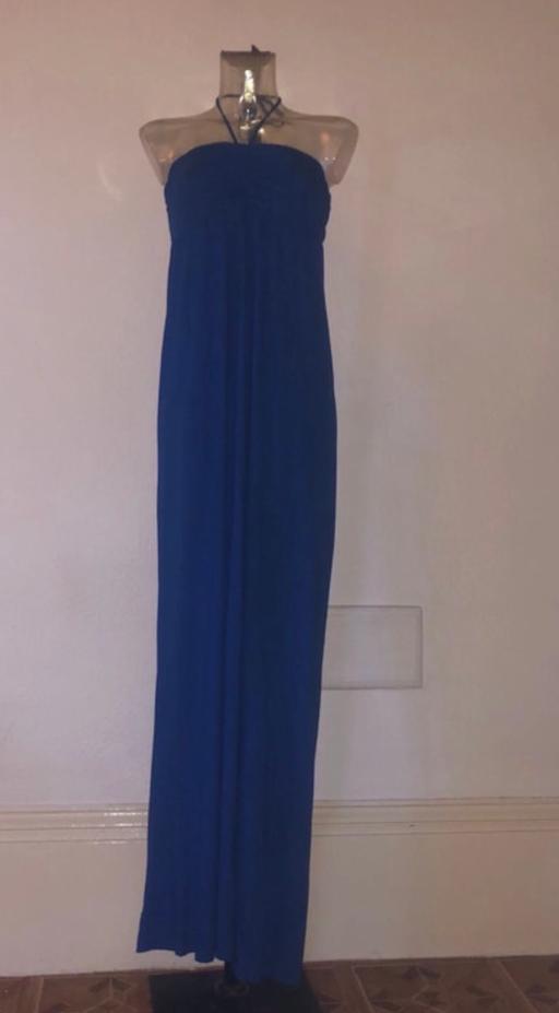 Buy & Sell Merseyside Sefton - Photos for Ladies Long Blue Maxi dress Halterneck 12