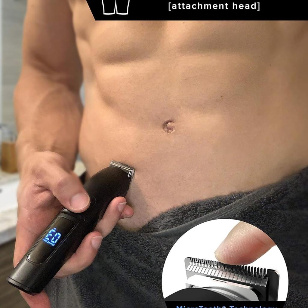 baKblade 11-in-1 Mens Grooming Kit for Manscaping - BODBARBER - Electric Beard Trimmer for Men, Groin Groomer, Body Groomer, Nose & Ear Groomer - Cordless & Waterproof Hair Clippers - Men Gift Set
14 x 10 x 3 inches