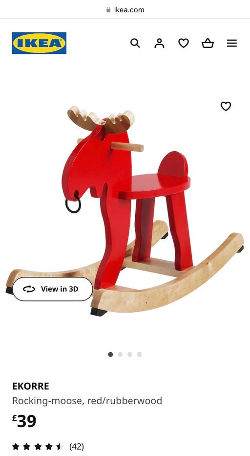 Buy & Sell Tyne and Wear Newcastle upon Tyne - Photos for Child’s, wooden, rocking Moose from IKEA