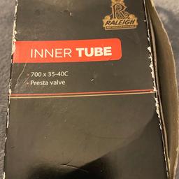 Raleigh inner tube Presta valve. 700x35-40C. New in original packaging.