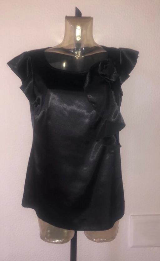 Buy & Sell Merseyside Sefton - Photos for Ladies Black Satin look Top size 12