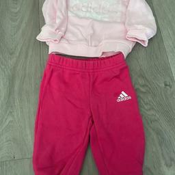 I have for sale a lovely baby girls adidas tracksuit.

Has only been worn twice so still in like new condition (other than a tiny mark on the trousers) which may possibly wash out with another wash but isn’t overly noticeable 

Size 0-3 months 

Collection from lancing or I can post for extra
