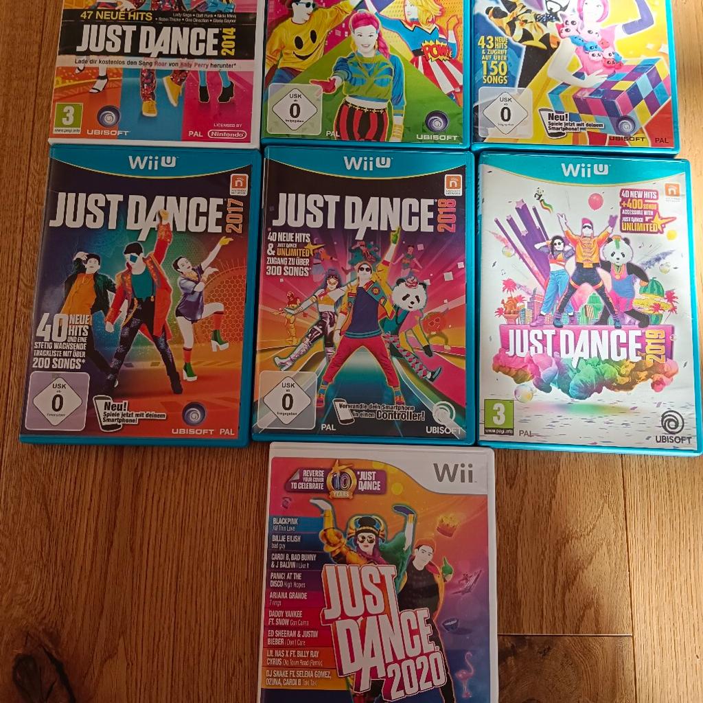 Nintendo Wii Wii U Spiele.
just Dance.
laut Foto.