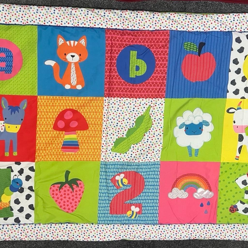Extra large and soft padded playmat
155 cm X 105 cm