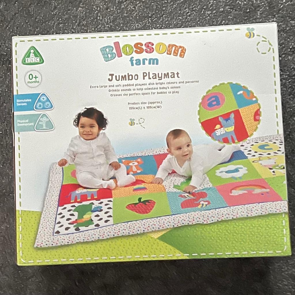 Extra large and soft padded playmat
155 cm X 105 cm