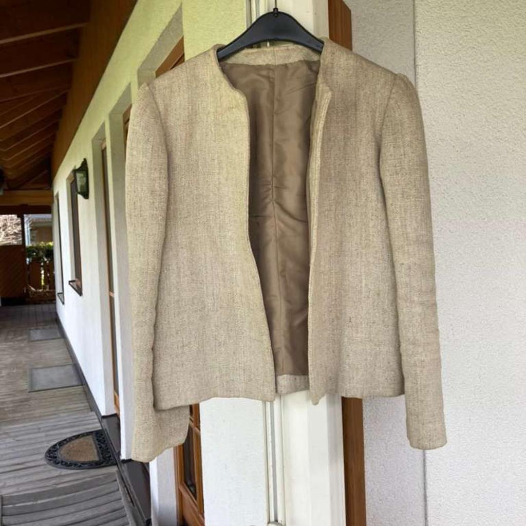 Verkaufe Sportalm Trachtenkleid mit Jacke und Tuch, Leinen, Größe 36, Zustand sehr gut