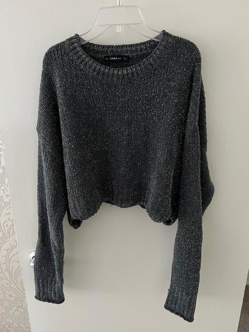 Buy & Sell South West London West Brompton - South West London - Photos for Zara Knit Sparkly Cropped Jumper Size Small