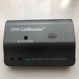 CPR call blocker add this device to your landline and home phone and it automatically stops annoying calls great device no longer needed as don’t use landline collection only no offers