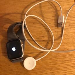 Apple watch series 5 44mm with grey strap, comes with original charger, 50m waterproof,
In good condition,