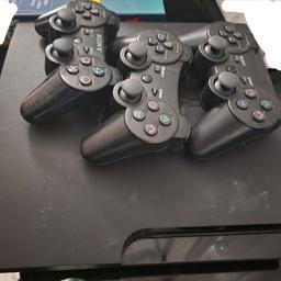 Ps3 Slim, all leads and 2x controllers included.
Games at extra cost

