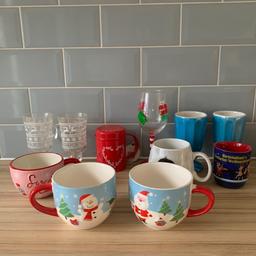 A huge bundle of Christmas glasses and mugs
Also with chocolate or cinnamon shaker jug