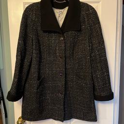 Black, wool rich, warm winter coat by Berkertex, size 16.
Worn a couple of times but still in great condition.
Happy to post.