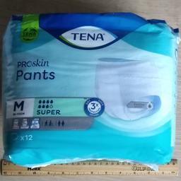 Tena ladies Pro Skin pull up pants.

Pack of 12

Local collection preferred or can be posted out at extra costs.