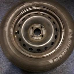 tyre on rim 175 /65/14 15.00 pounds see pictures Michelin tyre 