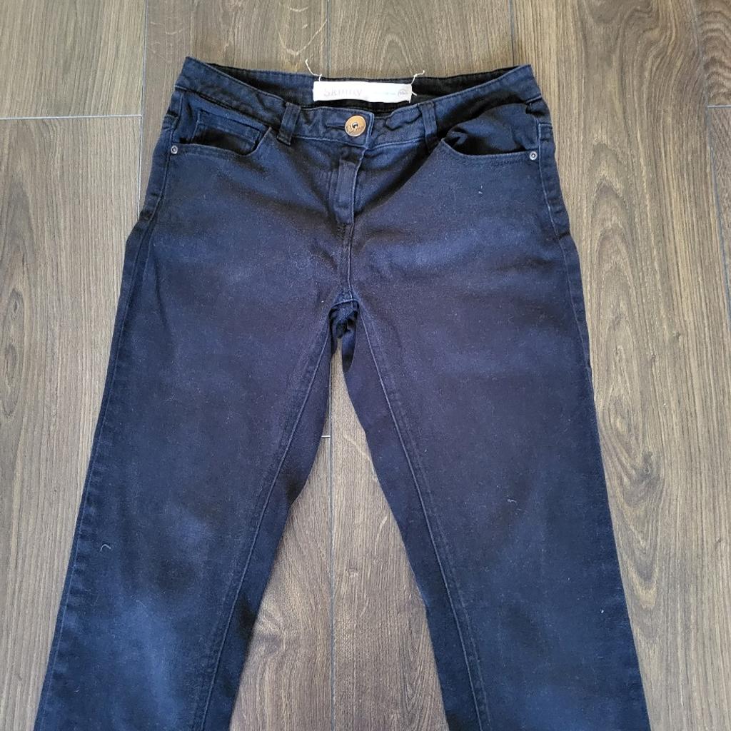 Black classic skinny jeans from Next in size 10