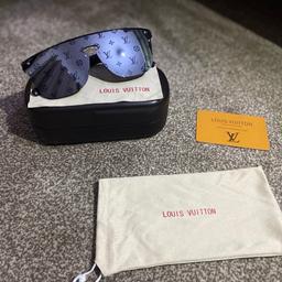 Louis Vuitton LV Waimea Square Sunglasses Blue Plastic. Size W