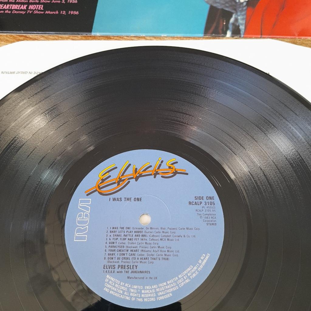 1983 vinyl album with 5 bonus tracks on , I Was the One ,on RCA label, all in nice condition