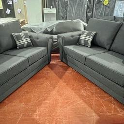VALENICA 3&2 SOFA
IN GLENEAGLES CHARCOAL FABRIC 

***IN STOCK***

£800.00

3 SEATER 
195cm Wide 
95cm Depth 
70cm Height 

2 SEATER 
175cm Wide 

B&W BEDS 

Unit 1-2 Parkgate Court 
The gateway industrial estate
Parkgate 
Rotherham
S62 6JL 
01709 208200
Website - bwbeds.co.uk 
Facebook - B&W BEDS parkgate Rotherham 

Free delivery to anywhere in South Yorkshire Chesterfield and Worksop on orders over £100

Same day delivery available on stock items when ordered before 1pm (excludes sundays)

Shop opening hours - Monday - Friday 10-6PM  Saturday 10-5PM Sunday 11-3pm