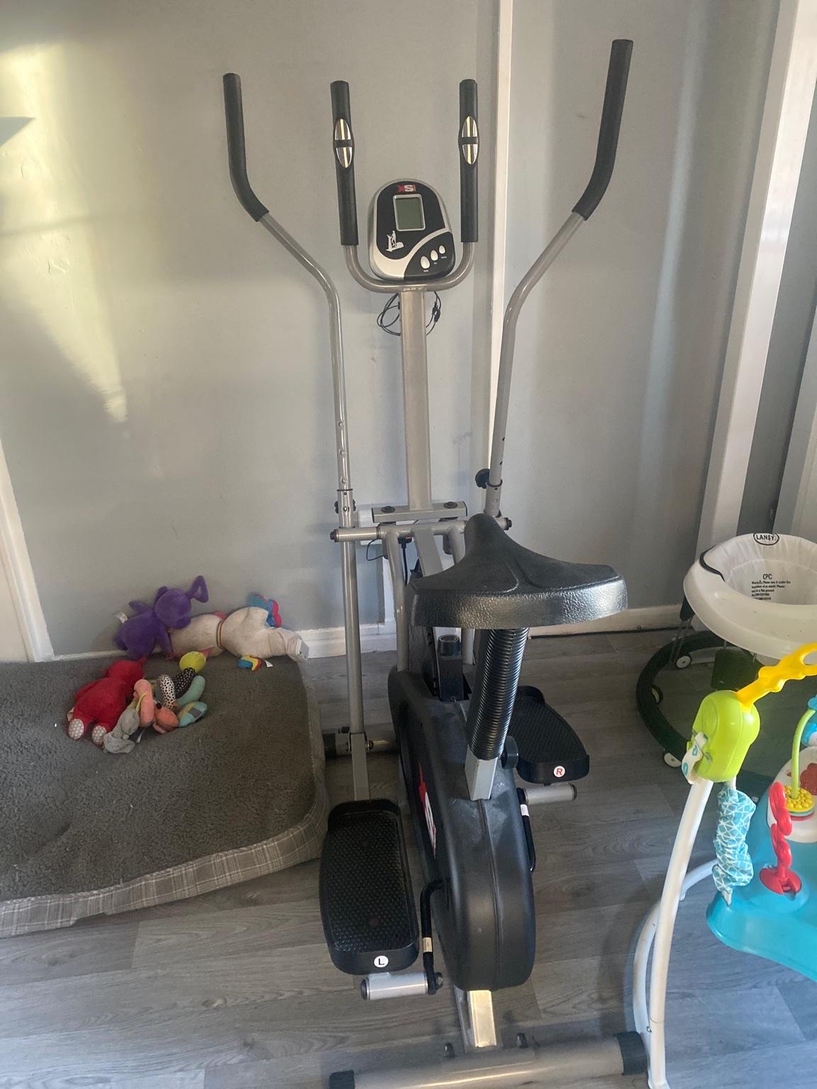 exercise bike and cross trainer combined