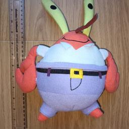 Spongebob Squarepants Mr Krabs soft toy, From pet free and smoke free home, Collection from B64 area of Cradley Heath.