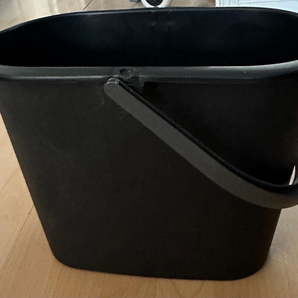 Black bucket ideal for washing the car etc
