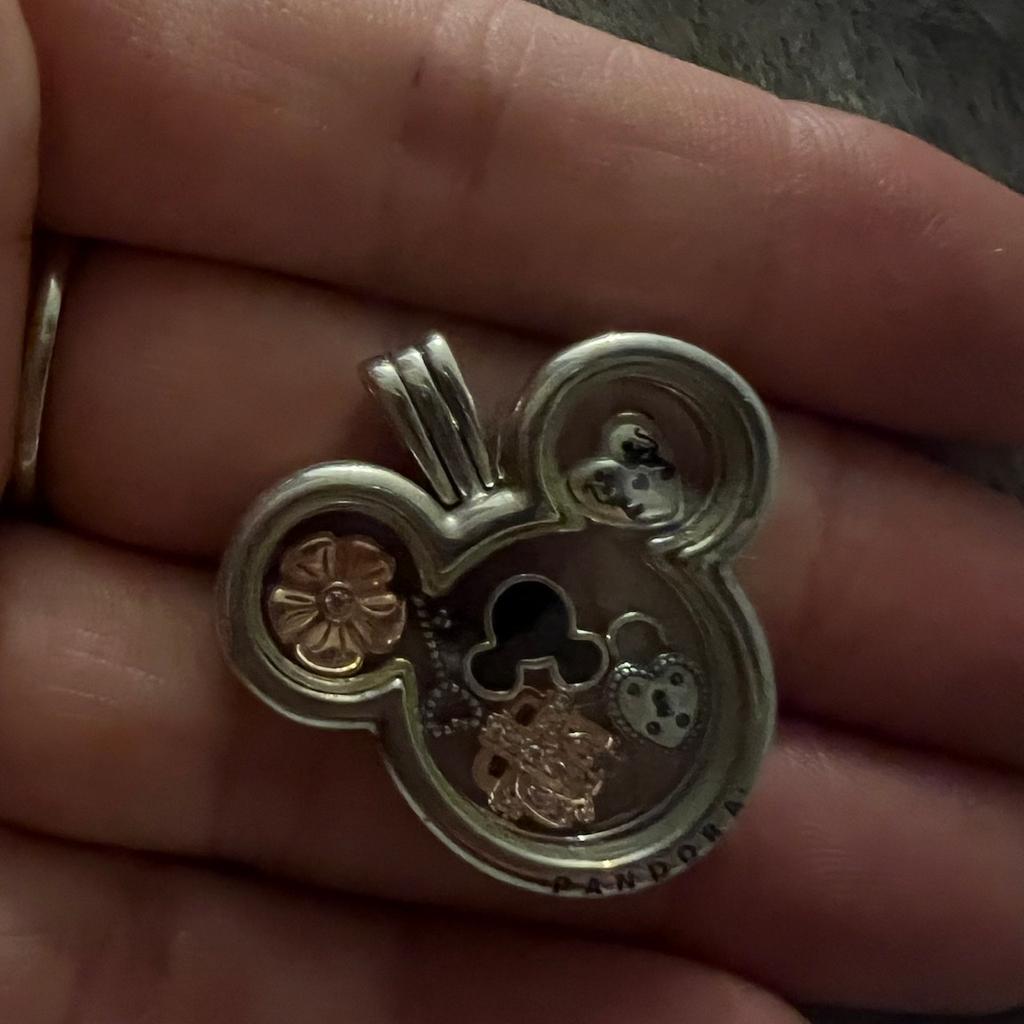 slight broken locket on back small charms available with necklace charms can be sold separately for necklace without charms £15
Silver key £5
Disney and rose gold £20
Locked heart £5