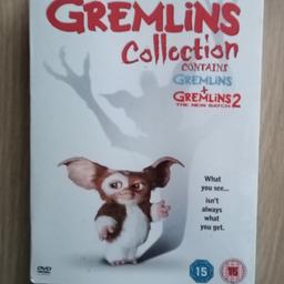 The Gremlins Collection DVD box set boxset Gremlins & Gremlins 2 the New Batch sealed.

Ideal for future collector, as still in original shrink wrap.

Local collection preferred or can be posted out at extra costs.