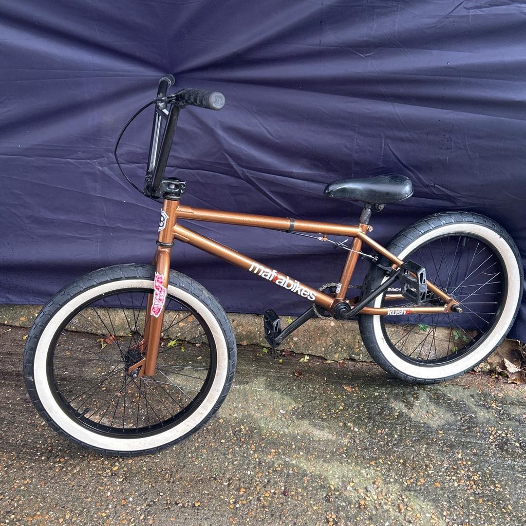 Here is a mafia lush 2 bmx basicly new bought Xmas last year rode it Xmas day. Sat on shed since unused