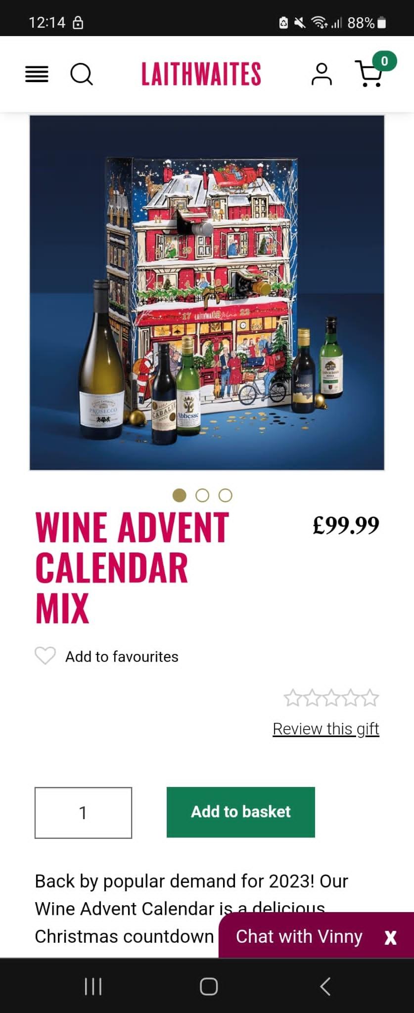 Laithwaites wine advent calendar in B63 Dudley für £ 60,00 zum Verkauf