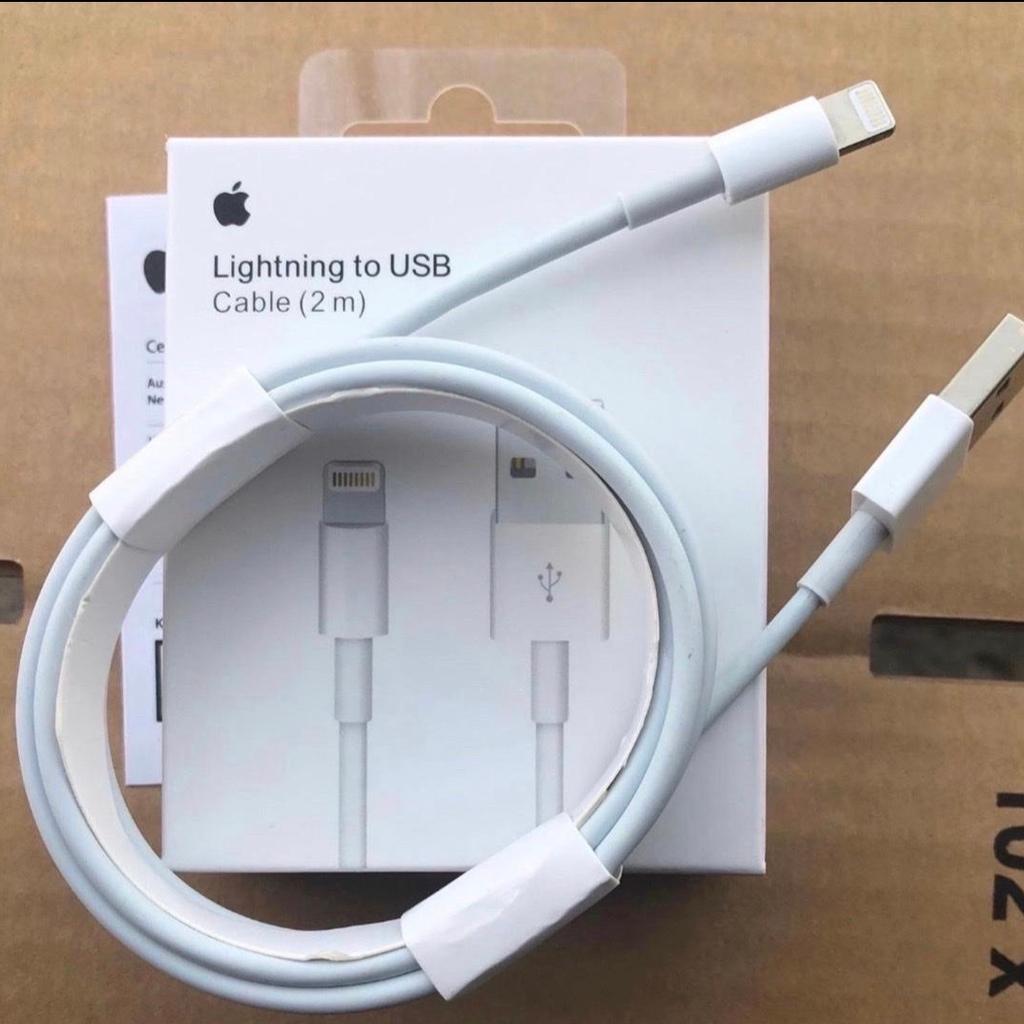 Genuine 2m Apple iPhone 5 6 7 8 XR Xs 11 Pro i12 Lightning USB Data Sync Fast Charger Lead Cable

The Apple 2m Lightning to USB2.0 Cable connects your iPhone, iPad, or iPod with Lightning connector to your computer's USB port for syncing and charging

Features:
Use to charge and sync your iPhone or iPod with your Mac or Windows PC
Apple 3' Lightning cable is compatible with most iPhone and iPod models
Small size for convenient carrying
Easy to store when not in use
Quick and easy-to-use iPhone

Multi buying option - 3 cables for £15

Clearance stock