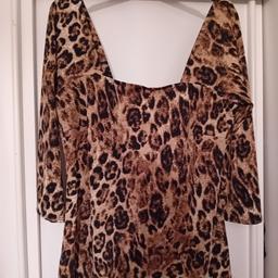 New with tags Dorothy Perkins animal print top size 16. was £20 .collection willenhall wv12 area
