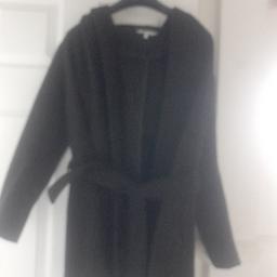 next wrap over blk coat wool with hood would fit size 10