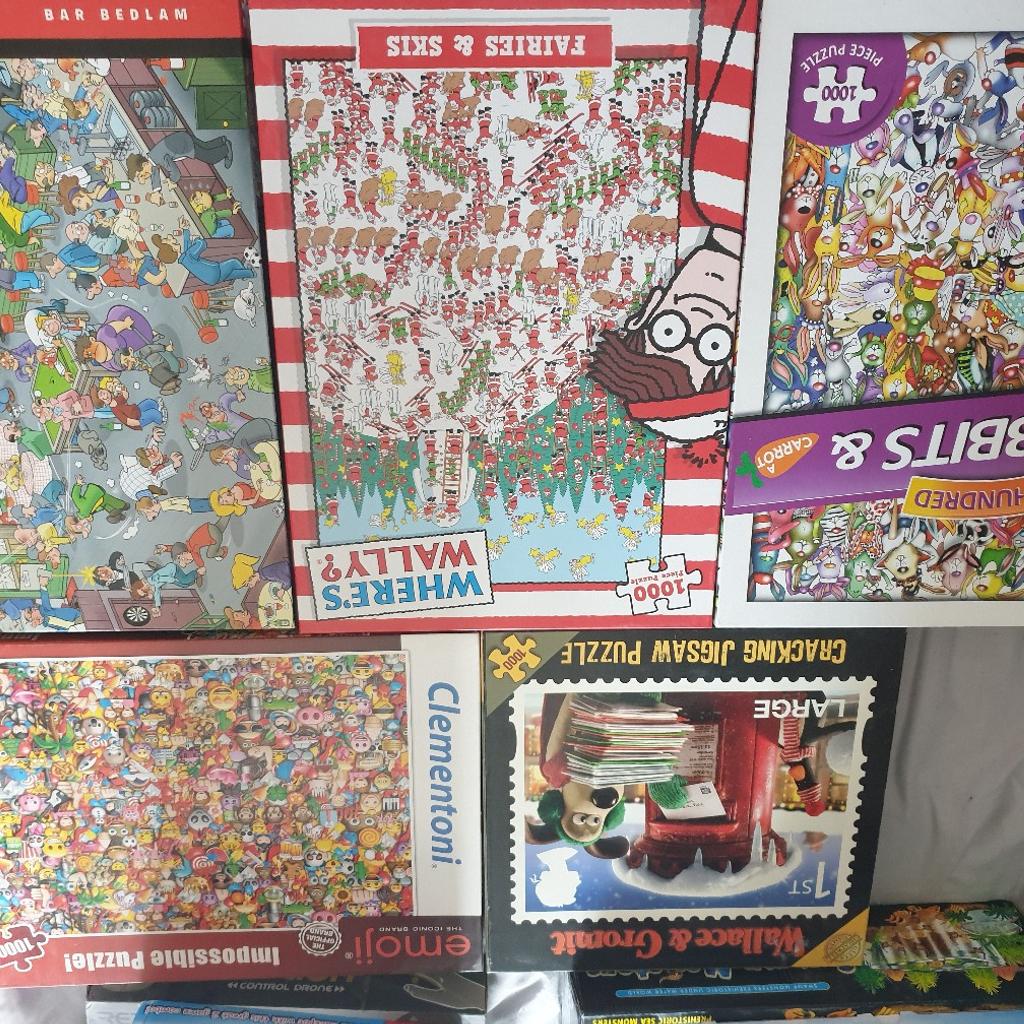 selection of board games, all in good condition like new. more photos on request
Mouse trap £10
Wordsearch £8
Operation £6
Star wars battleship £10
Fortnite monopoly £12
Jigsaws £5
hangman £5
Splat £5
Explosive experiment £5
Swamp monsters £5
Catchphrase £5
14 in 1 robot kit £10
jigsaws £5