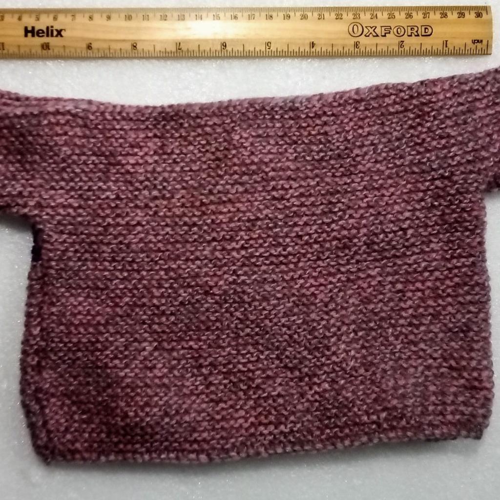 Hand knitted baby woolen top #26

Newly made suitable for newborn. Lovely rich lavender colour pattern.

Local collection preferred or can be posted out at extra costs. Within mainland UK, £2.95, elsewhere please enquire & do my best to let you know as soon as possible.