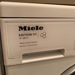 Selling this Miele Washing Machine.
Special edition with a honeycomb drum.
Manufacturers recommendation is, it’s good for 20 years. This machine is about 8-9 yours old.
Never had anything wrong with it.
I good working order.
8kg Drum / 1600 rpm
Contact Dan
Can arrange delivery