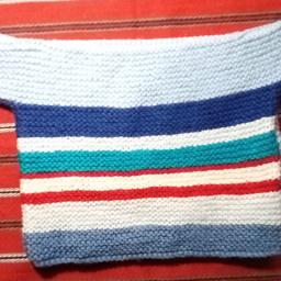 Hand knitted baby woolen top #21

Newly made suitable for newborn.  Lovely horizontal band colour pattern.

Local collection preferred or can be posted out at extra costs.  Within mainland UK, £2.95, elsewhere please enquire & do my best to let you know as soon as possible.