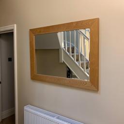 Selling this wooden framed mirror in excellent condition.
Size: 43” (L) x 30 3/4” (H) x 1” (D)

Contact Dan.