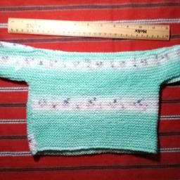 Hand knitted baby woolen top #15

Newly made suitable for newborn. Lovely floral detail with pistachio green coloured pattern.

Local collection preferred or can be posted out at extra costs. Within mainland UK, £2.95, elsewhere please enquire & do my best to let you know as soon as possible.