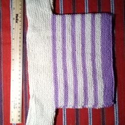 Hand knitted baby woolen top #P

Newly made suitable for newborn. Lovely horizontal bands of purple & cream coloured pattern.

Local collection preferred or can be posted out at extra costs. Within mainland UK, £2.95, elsewhere please enquire & do my best to let you know as soon as possible.