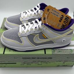 Verkauft wird der Nike Dunk Low Union Court Purple in der Größe EU44 US10. Der Schuh ist neu und wird doubleboxed versendet.
Bei fragen einfach melden
Versand und Abholung möglich