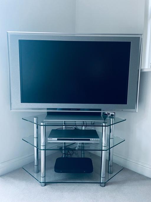 Buy & Sell Nottinghamshire Newark and Sherwood - Photos for Chrome and Glass Corner TV Stand