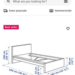Ikea single beds ( MALM ) 
Beds are in a very good condition, they include underneath drawers which gives you extra space for toys, pillows, clothes or anything else.

MALM single bed frame RRP £124 / I am selling both of them for £200 both.
MALM (under bed )drawers RRP for two £70 / I am selling 4 drawers for £100