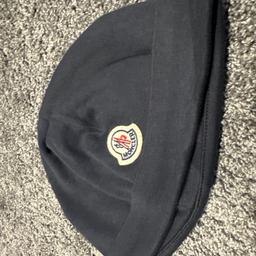 Moncler baby hat,navy