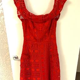 Hi and welcome to this beautiful looking ladies ASOS Lace Broderie Corset Mini Dress Size UK 8 in mint condition thanks