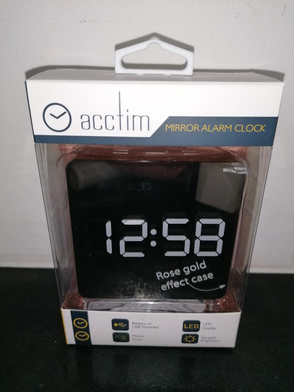 Acctim Portable Rose Gold Mirror Clock in B27 Birmingham für 12,00