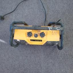 Dewalt site radio mains or battery battery no charger good condition collection from SS93JD no offers