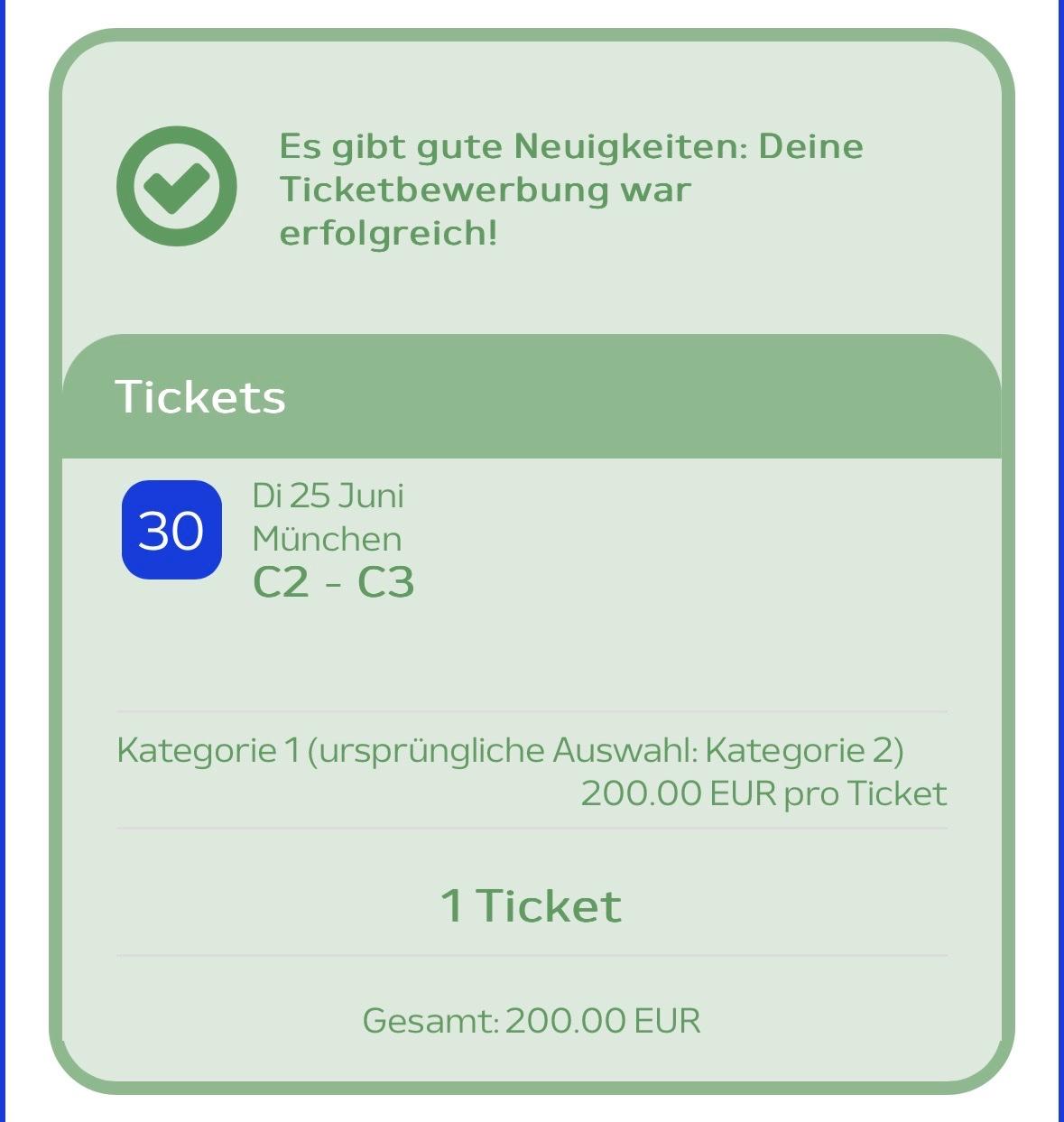 EM 2024 Tickets in 6300 Wörgl für 200,00 € zum Verkauf Shpock DE