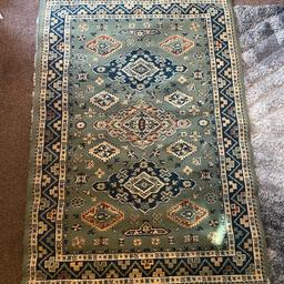 Green rug, suitable for any room.
Two marks on rug, does need a clean!
120 x 170
Collection only.

Why not check out my other items for sale.