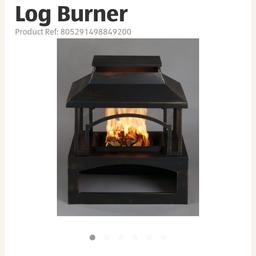 Outdoor log burner purchased from Aldi. Has never been used and is still in the original packaging which is why I've used photos taken from online.