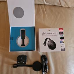 google chromecast in perfect condition comes with original cable, plug and box (NO OFFERS (COLLECTION ONLY)